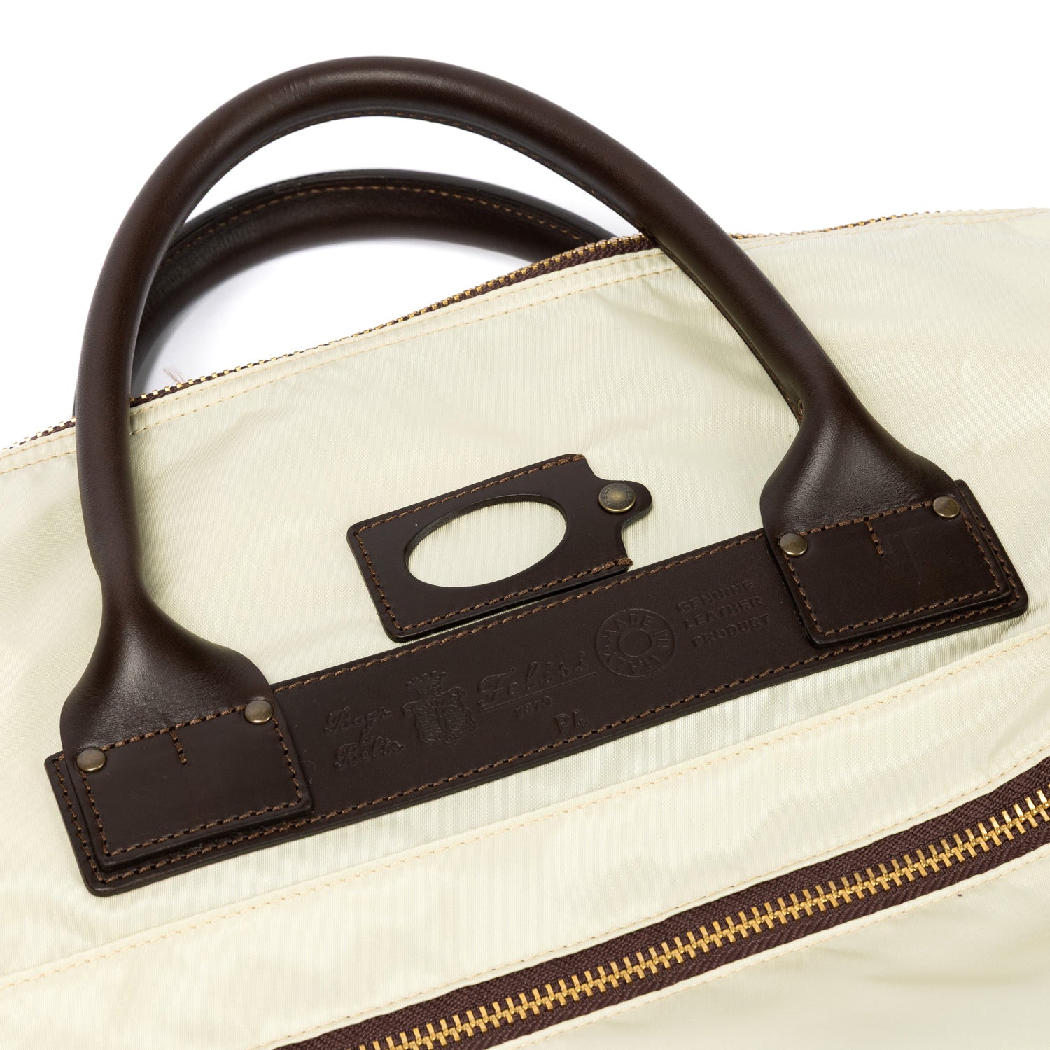 Bag "Training I" made from Felisi Nylon and Saddle Leather - handmade